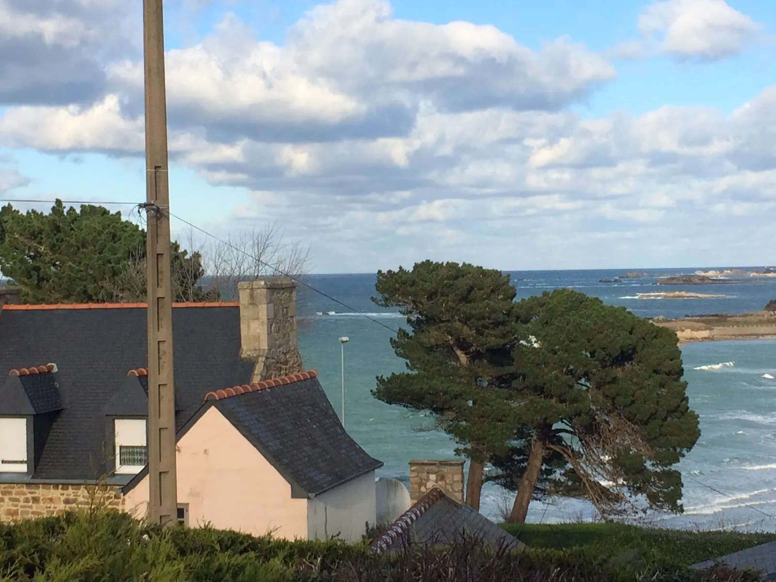 Stormy sea from the terrace