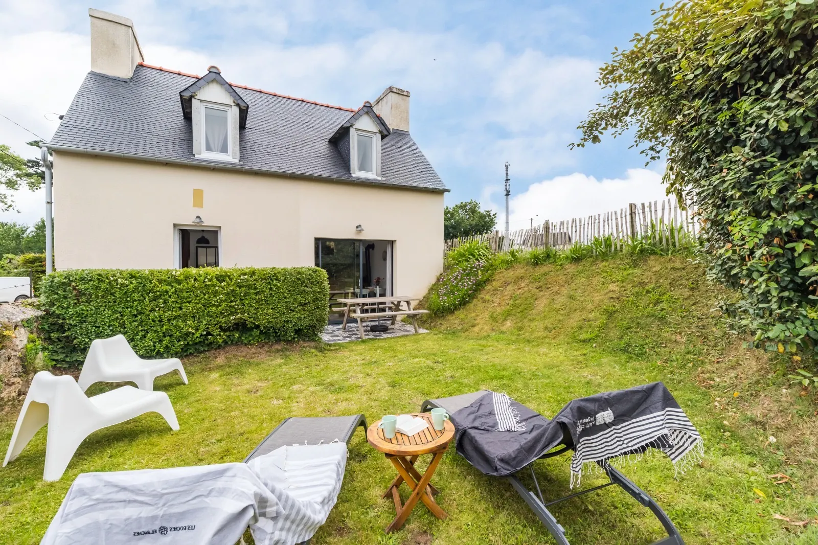 Garden view of the Breton house