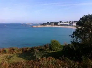 Trestel beach seen from the coastal path